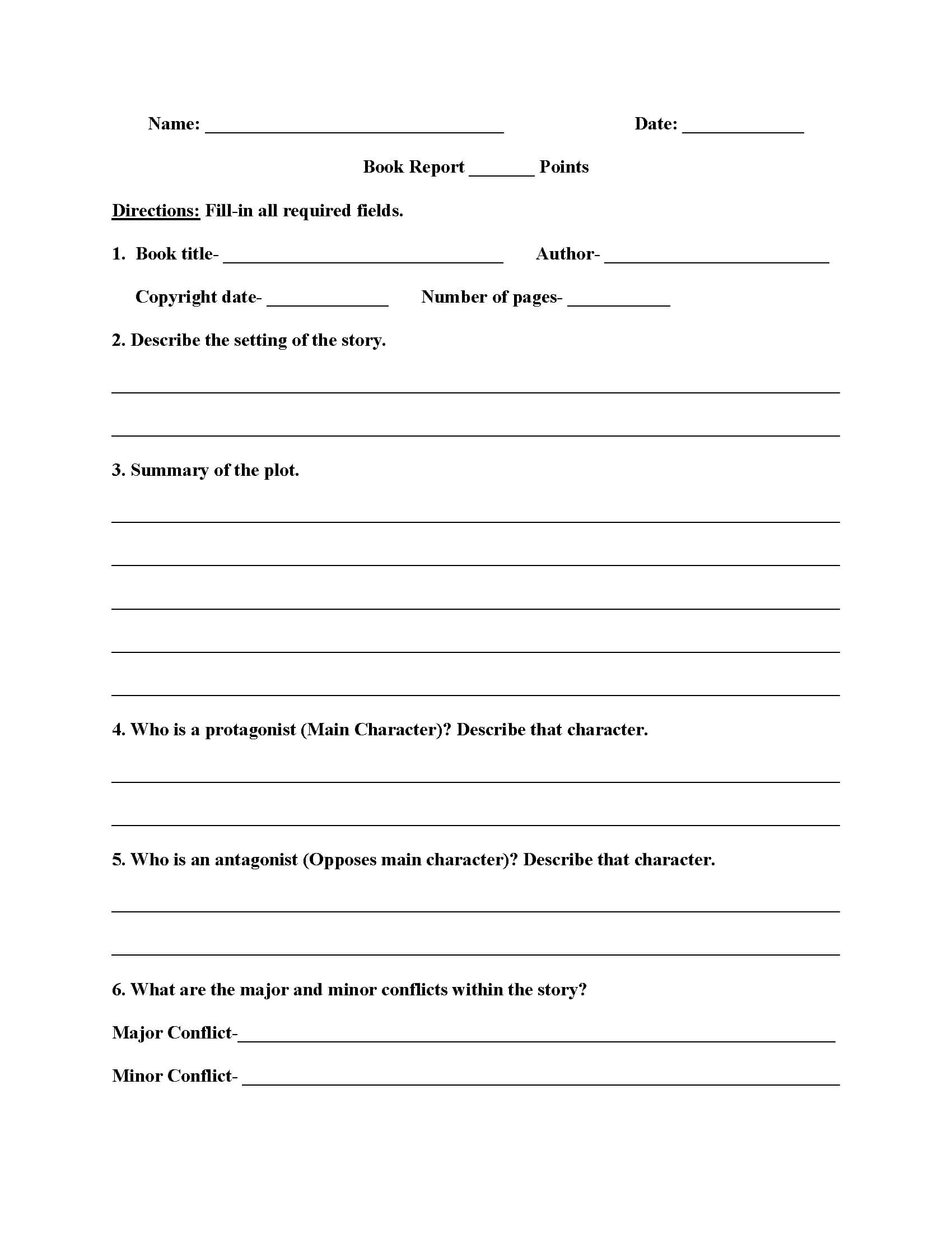 011 Template Ideas 6Th Grade Book Report High Non Fiction with regard to 6Th Grade Book Report Template