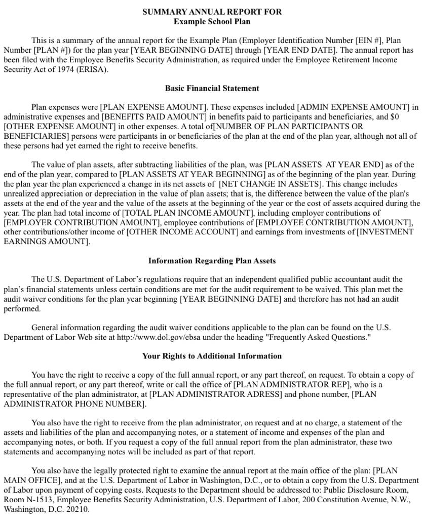 401K Summary Annual Report: Everything You Need To Know regarding Summary Annual Report Template