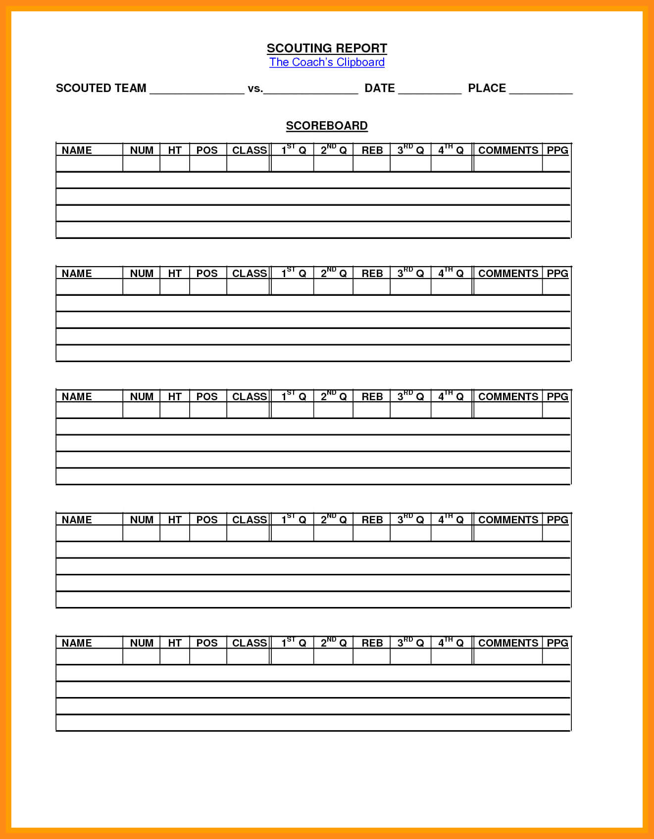 Basketball Scouting Charts - Bigit.karikaturize inside Basketball Player Scouting Report Template