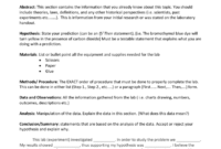 Biology Lab Report Template for Biology Lab Report Template