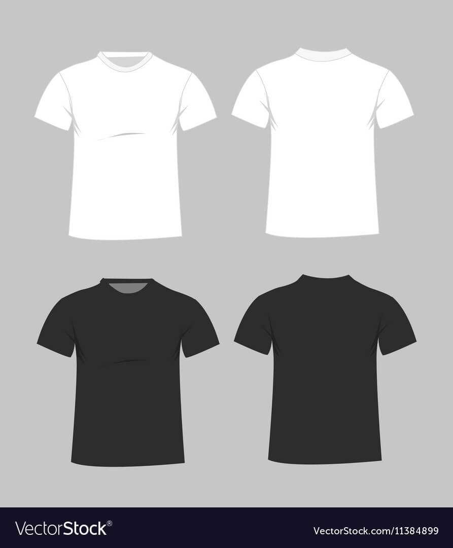 Blank T-Shirt Template Front And Back inside Blank Tshirt Template Pdf