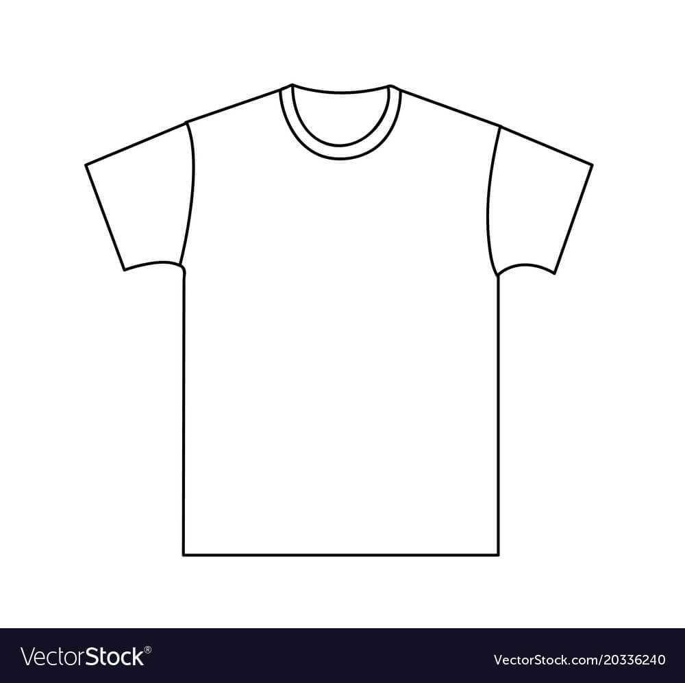 Blank T-Shirt Template within Blank Tshirt Template Pdf