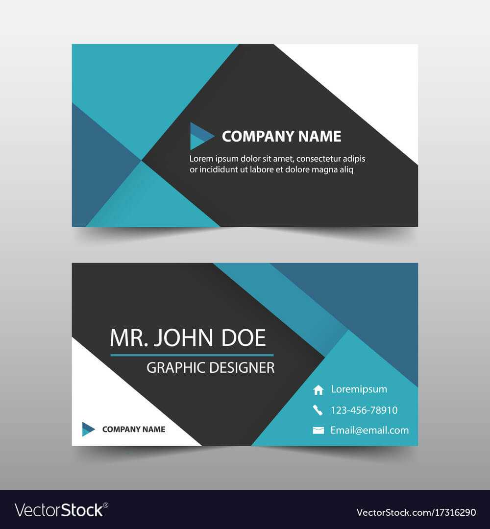 Blue Corporate Business Card Name Card Template intended for Buisness Card Template