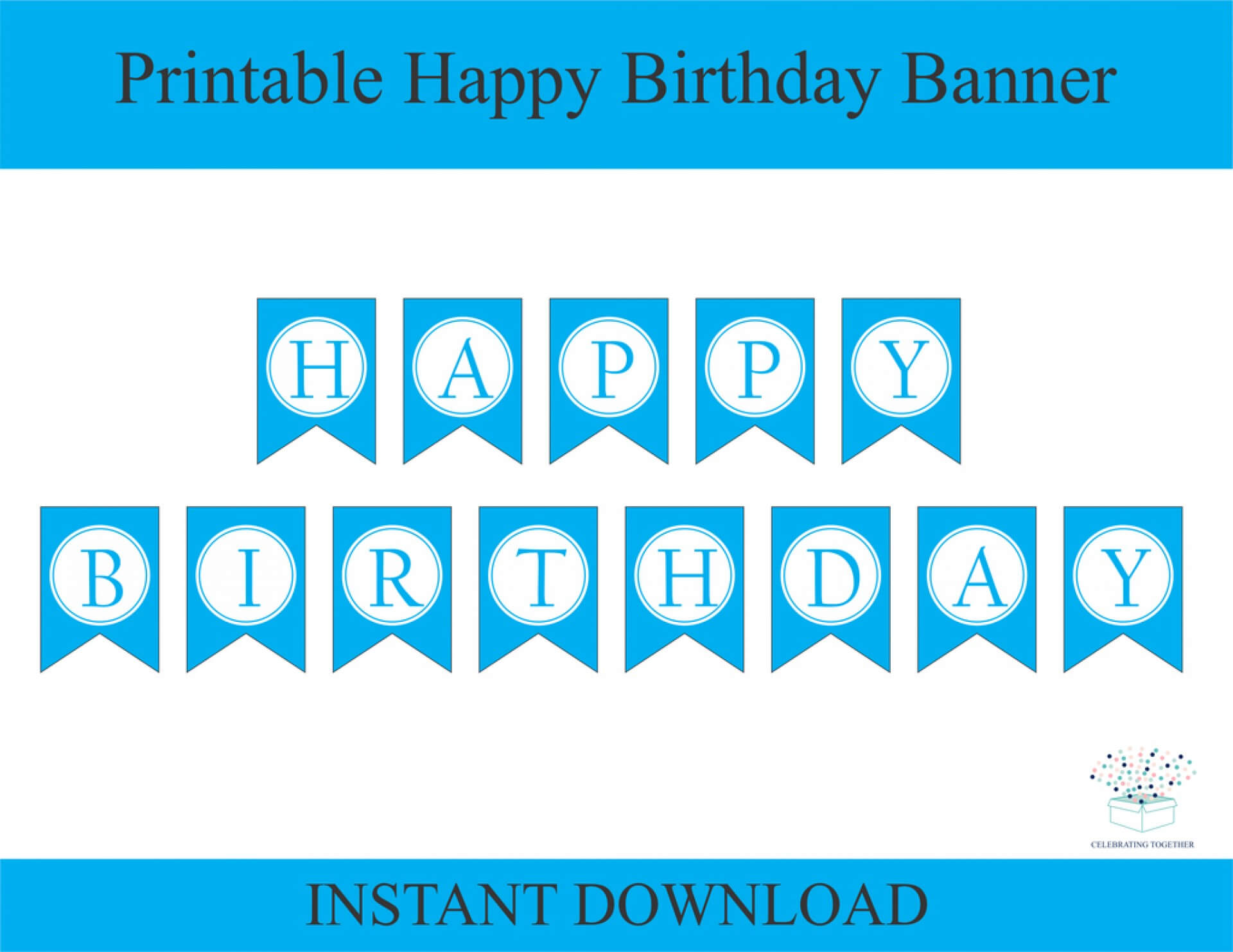 Feb Diy Birthday Banner Template | Wiring Resources in Diy Party Banner Template