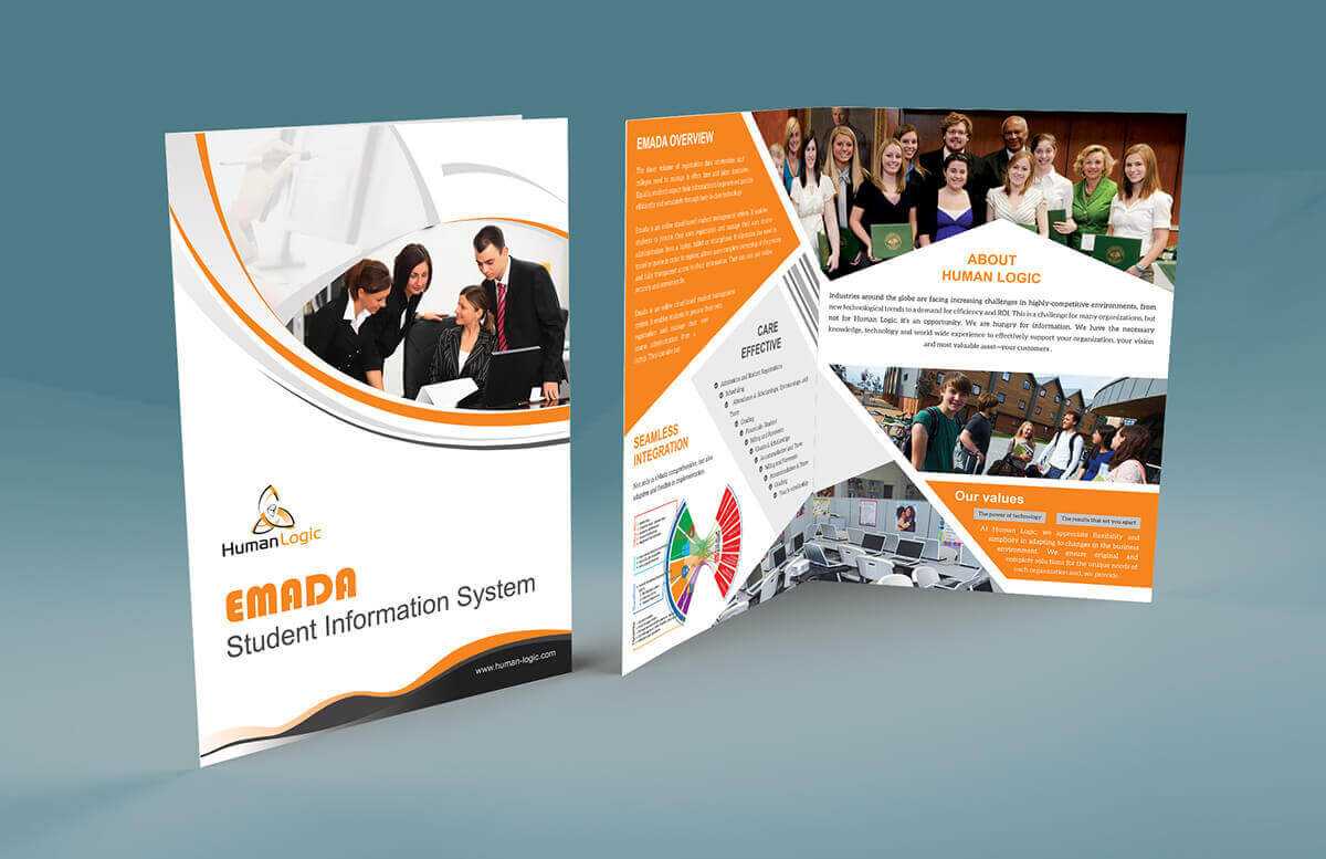 Free Bi-Fold Brochure Psd with regard to Two Fold Brochure Template Psd