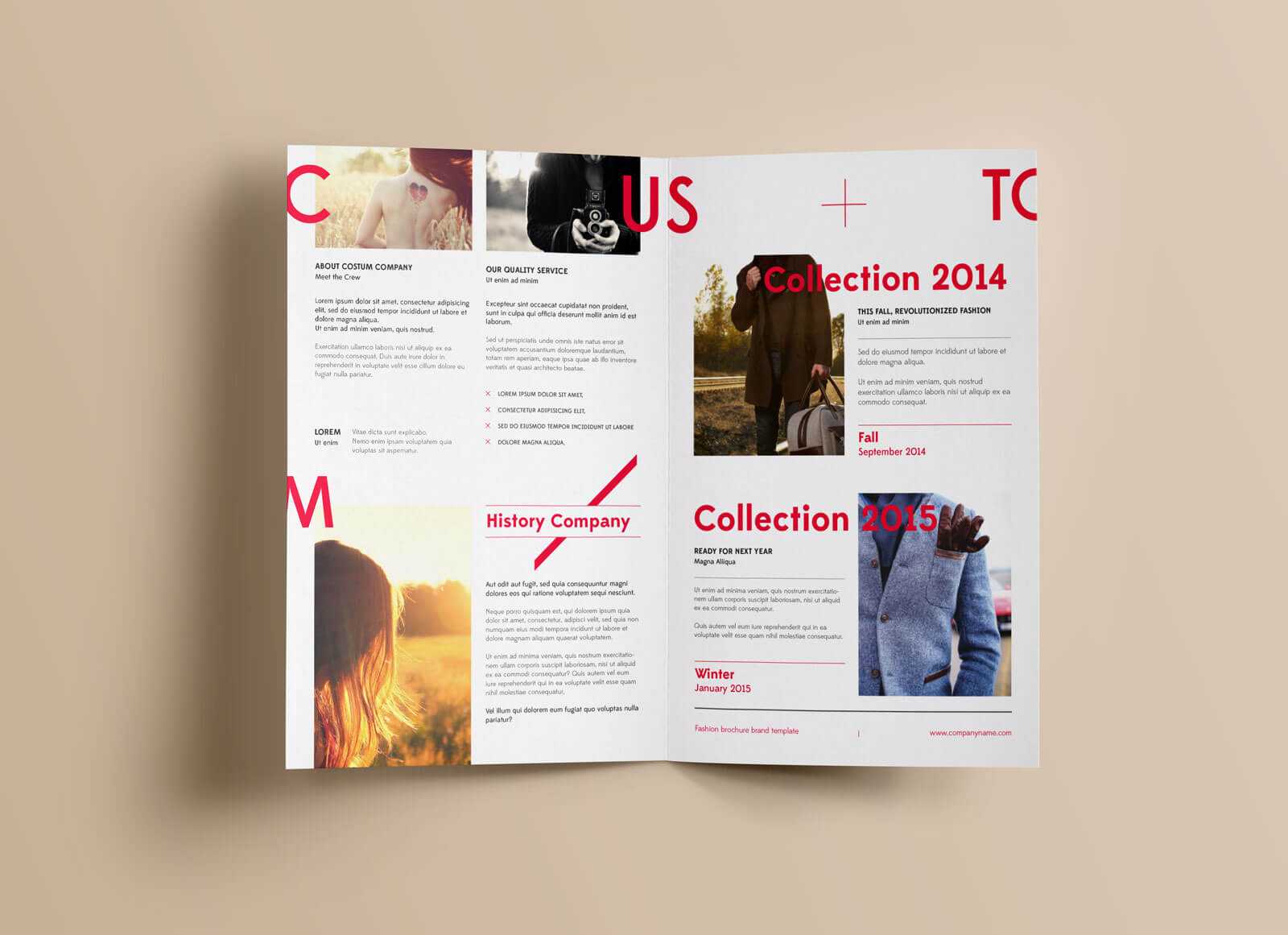 Free Realistic Bi-Fold Brochure Mockup Psd - Good Mockups for Two Fold Brochure Template Psd