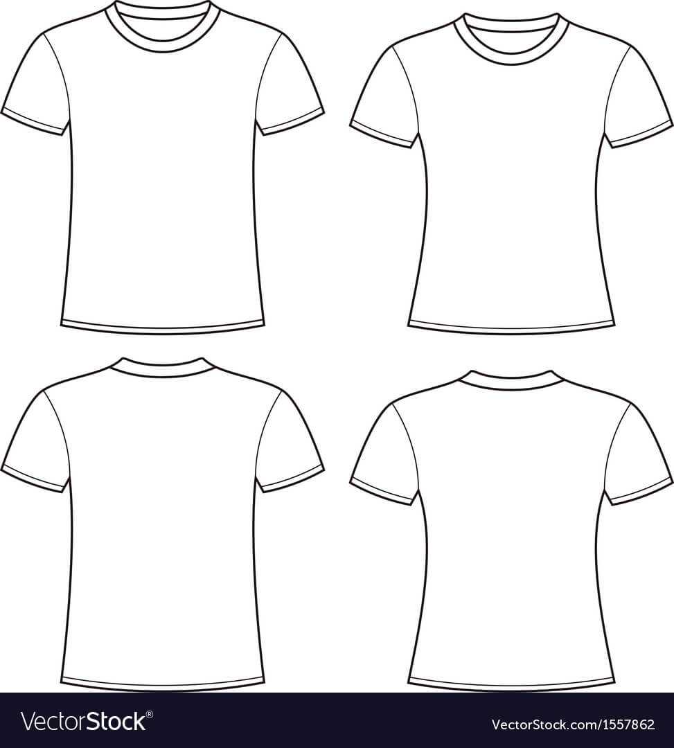 Printable Blank Tshirt Template - C-Punkt in Blank Tshirt Template Pdf